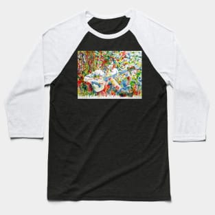 NICK DRAKE watercolor portrait .1 Baseball T-Shirt